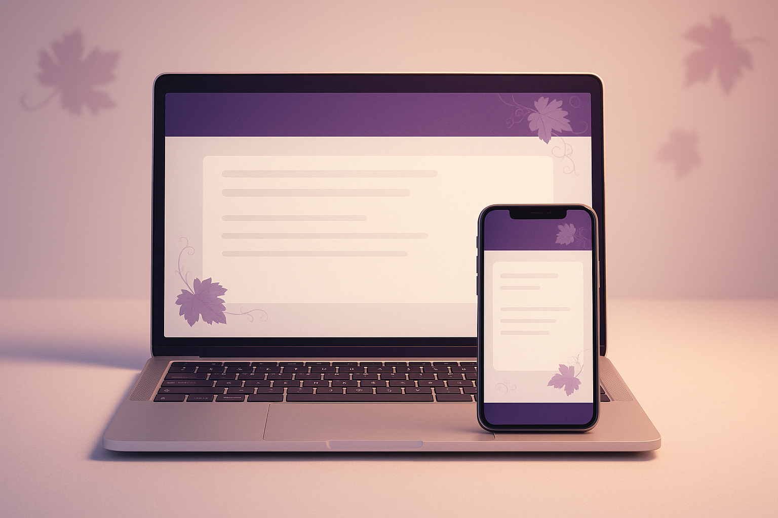 Purple icon illustration representing the Purple Grape WordPress plugin from Cyber Grapes Grape Patch