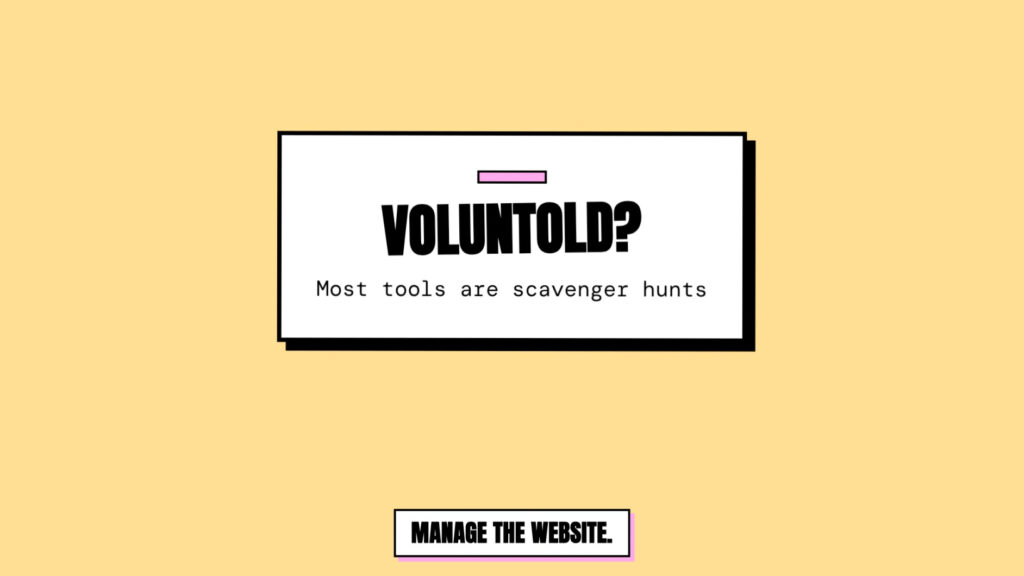 Featured image for the Cyber Grapes blog post "You’ve Been Voluntold to Manage the Website (Here’s the Easy Way Out)"