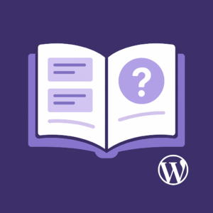 Purple icon illustration representing the Cyber Grapes Help Center WordPress plugin from Cyber Grapes Grape Patch