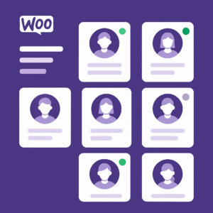 Purple icon illustration representing the Cyber Grapes WooCommerce Inactive Customer Manager WordPress plugin from Cyber Grapes Grape Patch