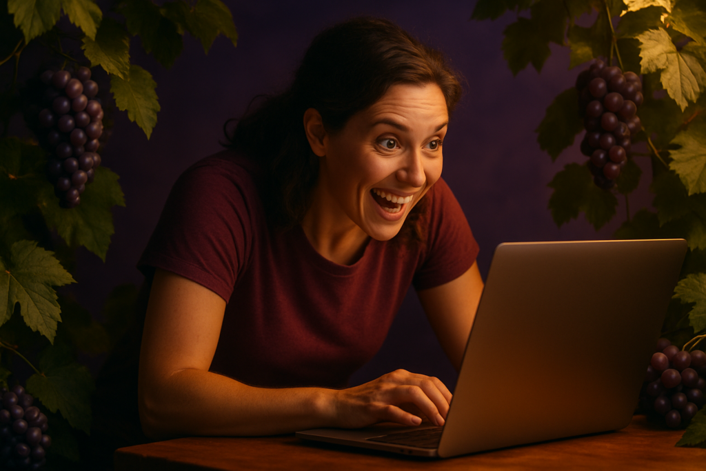 Featured image for the Cyber Grapes blog post "Halfway Through July and Still Free: The Purple Grape Theme"