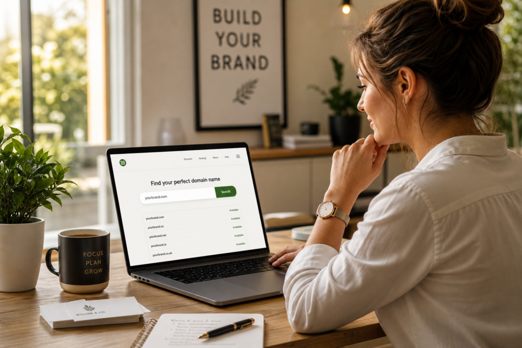 Featured image for the Cyber Grapes blog post "How to Choose a Domain Name That Fits Your Brand"