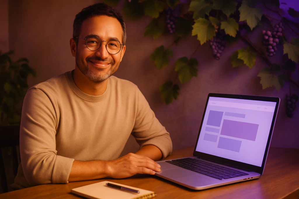 Featured image for the Cyber Grapes blog post "How to Write Website Copy That Actually Converts Visitors Into Customers"